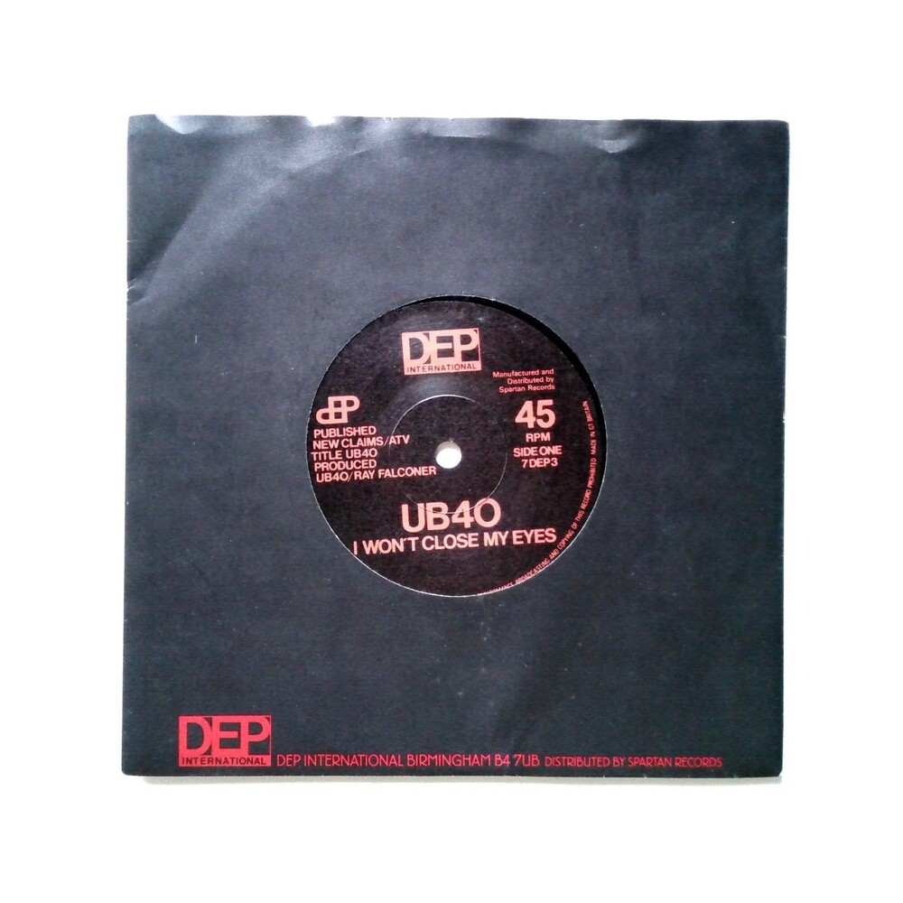 UB40 – I Won't Close My Eyes 7" Single 1985 Great Britain DEP Int. Reggae Pop 45